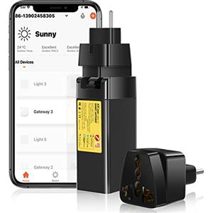 AICase Tuya Zigbee 3.0 Hub Gateway, WiFi Smart Homebridge Wireless Remote Controller, piccolo Smart Home Hub compatibile con Alexa/Google Home, tutti i prodotti ZigBee 3.0 Smart (2.4G WiFi richiesto)