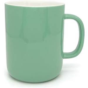 TREEWOO Elegante tazza da caffè in ceramica liscia tinta unita tazza per uomini e donne ufficio e uso domestico, 350 ml/12 oz, verde oceano