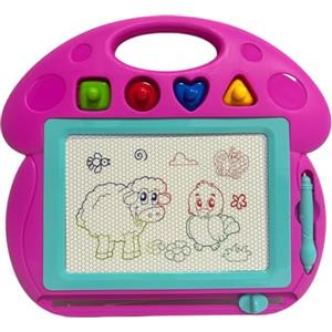 Generico Lavagna Magica per Bambini Scrive a Colori Cancellabile Magnetica Disegno Tavoletta Giocattolo Educativo Misura Maxi e Media con Penna e Stampini Timbrini Lavagna Cancellabile Magnetica Giochi Bambini