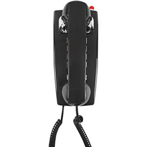 Opis Technology Opis Wallfon Cavo: Telefono a Parete Nero Retrò Con Filo - Montaggio a Parete/Telefono Fisso