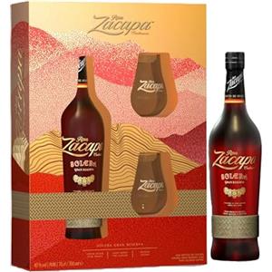Zacapa Gran Solera Rum - 700 ml, Confezione regalo con 2 bicchieri