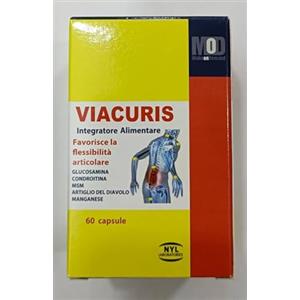 Generico VIACURIS Integratore Alimentare con Glucosamina, MSM Complex, Condroitina e Artiglio del Diavolo per Flessibilità Articolare, 60 Capsule