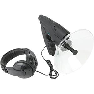 NIDONE Microfono Parabolico Monocolo 8X Lunga Distanza Uccelli Ascolto Piatto Microfono Direzionale Uccello Ascolto Telescopio