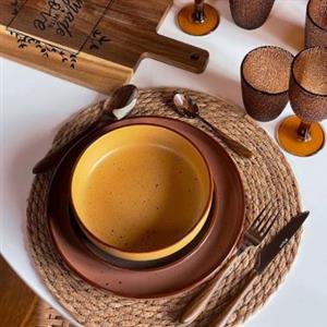 Tognana Servizio Piatti 18 Pezzi Bruges Stoneware Multicolor Linea Urban di Tognana