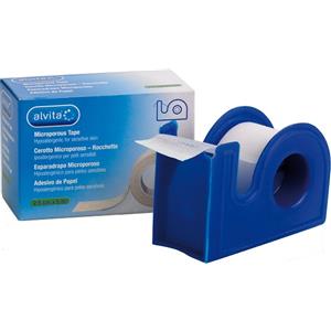ALVITA Cerotto Microporoso Ipoallergenico in Rocchetto 2,5 cm x 5 m