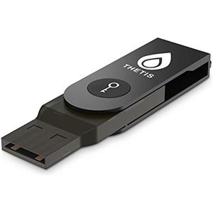 Thetis Fido U2F Security Key, design pieghevole Thetis [aluminum] universale due Factor Authentication USB (tipo A) per una maggiore protezione in Windows/Linux/Mac OS, Gmai/Facebook/Dropbox/Github