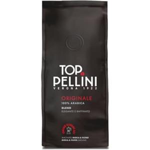 Pellini Top Originale 100% Arabica Caffè Macinato Moka - Caffè Premium, Note di Cioccolato, Biscotti e Agrumi, Tostatura Lenta per un Aroma Intenso e Autentico Italiano, 185g