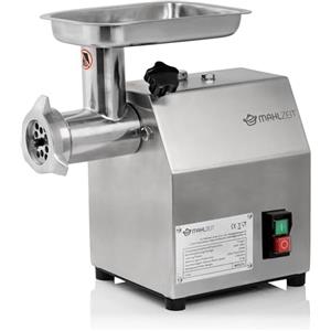 Mahlzeit Tritacarne elettrico professionale in acciaio inox | 250W - 75kg/h | Macchina per carne per salsicce di qualità gastronomica| Tritacarne con riempimento