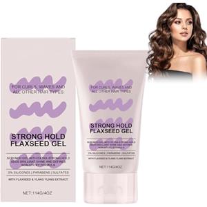 Nurvidis Gel Styling Ai Semi Di Lino - Gel per Capelli Naturale Con Semi Di Lino, Presenza Forte O Leggera - Idrata, Definisce I Ricci E Controlla L'effetto Crespo per Ricci Morbidi E Naturali (114g)