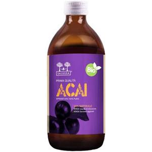 Salugea Succo di Acai Bio 500ml - Integratore Naturale per Cuore e Circolazione, Ricco di Antiossidanti