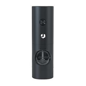 EMPOTEC Macinino Elettrico per Sale e Pepe con LED, Macinazione in Ceramica, Macina con 5 Livelli di Regolazione, 4 Batterie AAA, 25W