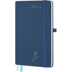 FEKSINO Agenda 2026 Settimanale Tascabile A6 -18 x 9,8 cm, Tapa Blanda en, Diario Scuola 12 Mesi da Gen a Dic, con Spazio per Appunti Carta 100 g/m² - Blu