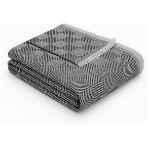 textil-home Textilhome Copridivano e Copriletto Multiuso - Telo Arredo Plaid Foulard Modello Dante, 130x180 cm, Copertura per Divano. Colore Nero, Certificato OEKO-TEX