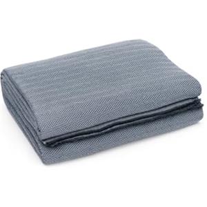 textil-home Textilhome Copridivano e Copriletto Multiuso - Telo Arredo Plaid Foulard Modello Martina, 130x180 cm, Copertura per Divano. Colore Grigio scuro, Certificato OEKO-TEX