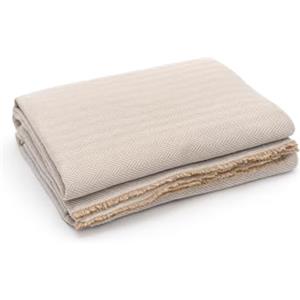 textil-home Textilhome Copridivano e Copriletto Multiuso - Telo Arredo Plaid Foulard Modello Martina, 130x180 cm, Copertura per Divano. Colore Camel, Certificato OEKO-TEX