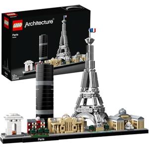 LEGO Architecture Parigi Set con Torre Eiffel e Museo del Louvre da Costruire, Kit Modellismo per Adulti con Monumenti, Set da Collezione Skyline, Idee Regalo per Uomo, Donna, Lui o Lei 21044