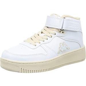 Kappa - Sneakers Alta, Uomo Donna, Bianco, Poliestere, Fitness. Logo MASERTA MD V, Taglia: 40