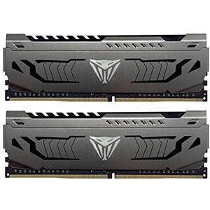 Patriot Memory Patriot Viper Steel DDR4 RAM 16GB (2X8GB) 3200MHz CL16 UDIMM Desktop Gaming Memory Kit - PVS416G320C6K
