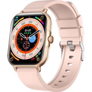 zaisia Smartwatch Uomo Donna, 1,85'' Orologio Fitness con Sonno Cardiofrequenzimetro, Smart Watch con Funzione di Notifica dei Messaggi e Chiamata, IP68 Impermeabile Tracker Fitness per Android iOS
