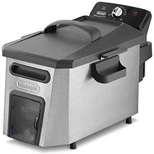 De'Longhi DeLonghi F 44510 CZ friggitrice 3 L Singolo Nero, Acciaio Inossidabile Indipendente 3200 W, 3 Litri, Metallo, Noir, Acier Inoxydable