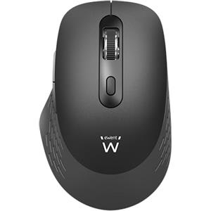 Ewent EW3243 Mouse Wireless Multi Connessione con Adattatore USB-C, DPI Regolabile fino a 3200, 6 Tasti Silenziosi, Tripla Connessione BT 3.0/5.2 e 2.4GHz, Compatibile con Windows/macOS/iOS/Android/Ch