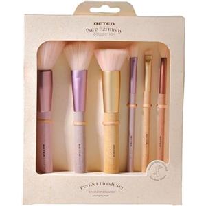 Beter - Set Pennelli per trucco Pure Harmony, 6 pennelli per viso e occhi, Set pennelli trucco, per cipria, fondotinta, blush e ombretti, Set Make up Brush, Ideale per regalo, Natale