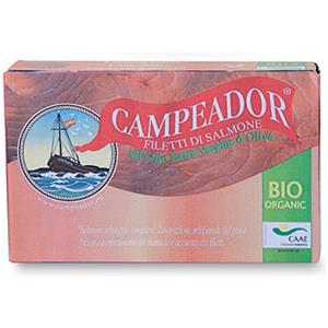 Campeador, Filetti di salmone in olio extravergine di oliva bio, 120g