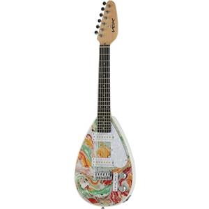 VOX - MK3 MINI MARBLE, Chitarra Elettrica Scala Ridotta 476mm, Forma a Goccia, Corpo in Terentang, Manico in Acero e Tastiera in Purpleheart, Colore Marble