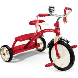 Radio Flyer Triciclo Classico Rosso a Doppia pedana per Bambini dai 2,5 ai 5 Anni