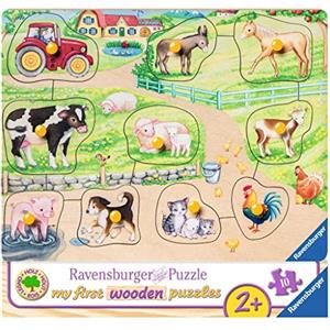 Ravensburger 03689 My First Puzzle, Mattina in Fattoria, 10 Pezzi