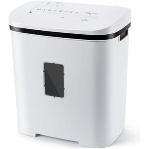 Fonirvanic Tritacarte Distruggi Documenti Professionale: 14 Fogli P4 Taglio Incrociato Distrugge Carte di Credito/Graffette 60 Minuti Continui Cestino 21L Silenzioso per Ufficio Casa Scuola Impresa