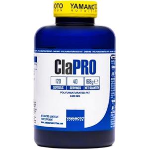 YAMAMOTO NUTRITION Cla PRO Clarinol 120 Softgels, Integratore Alimentare a base di Acido Linoleico Coniugato Ottenuto da Olio di Cartamo Naturale, Supporta la Salute del Cuore