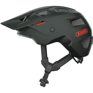 ABUS MoDrop Casco MTB, casco da bicicletta robusto con buona ventilazione per mountain bike, vestibilità personalizzata, per donna e uomo Verde (pine green) M (54-58 cm)