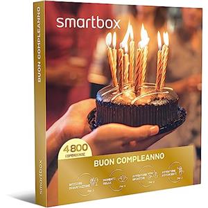 Smartbox - Cofanetto Regalo per Uomo o Donna - Buon Compleanno - Idee Regalo Compleanno - 1 degustazione o 1 Momento Benessere o 1 attività di Svago per 1 o 2 Persone