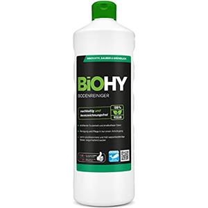BiOHY Detersivo per pavimenti (Bottiglia da 1l) | Concentrato per tutte le apparecchiature di pulizia e tutti i pavimenti duri | Pulizia senza striature (Bodenreiniger)