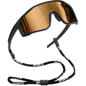 Joopin Occhiali da Sole Sportivi Uomo Donna Polarizzati UV400 Protezione Occhiali da Ciclismo Guida Montagna Pesca Running Trekking (Marrone)