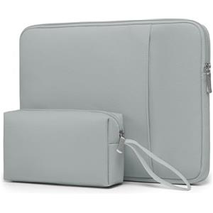 HYZUO 14-15 Pollici Custodie Borsa per Portatili per MacBook Air 15 M5 A3448 M4 M3 M2 2026-2023, MacBook Pro 15, XPS 14/15 Plus, 15" Surface Laptop, 14" HP Lenovo Asus Acer HUAWEI, Grigio Roccia