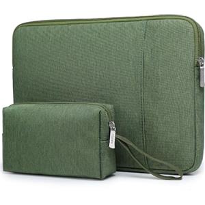 HYZUO 13,3-14 Pollici Custodia Borsa per Portatile per MacBook Pro 14 M5/M4/M3/M2/M1 Pro/Max A3426 A3427 2026-2021, MacBook Air 13,3, 13,5"-13,8" Surface Book/Laptop, 13,3" HP Dell Asus, Verde Erba