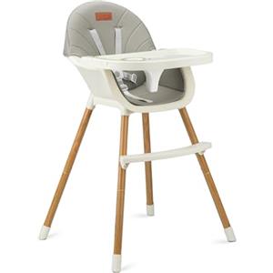 MoMi REKI seggiolone per pappa 2 in 1 per neonati e bambini da 6 a 36 mesi (peso corporeo massimo 15 kg), cintura di sicurezza a 5 punti, come seggiolone per bambini fino a 20 kg