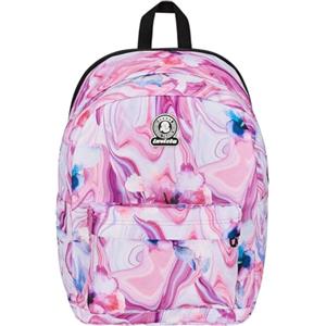 Invicta Zaino Monoscomparto Ollie Fantasy, FULL SPACE, Rosa e Viola, Con Fascia Estenbile tramite Zip, Massima Capienza, Tasca Porta Borraccia e Scomparto Porta Laptop, Scuola & Viaggio, Ragazzi
