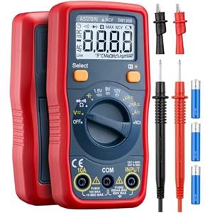AstroAI 130B Multimetro Digitale a 4000 Conte, Polimetro Professionale, Voltmetro, Tester, Misuratore per Corrente CA/CC, Tensione CA/CC, Resistenza, Continuità e Diodi di Prova