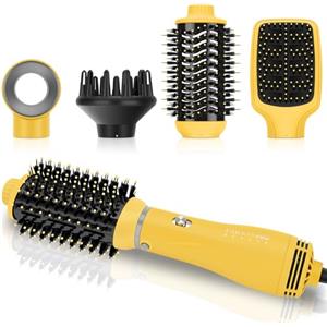 PARWIN PRO BEAUTY Set di spazzole ad aria calda 4 in 1 per asciugacapelli, PARWIN PRO BEAUTY Styler, spazzola per asciugacapelli, lisciare, volume e styling, cura degli ioni