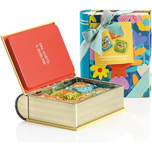 Venchi - Mini Libro di Latta, 117 Gr, 6 Cioccolatini Chocoviar Assortiti, Senza Glutine, Collezione Primavera Venchi Teresa Rego, Idea Regalo Festa della Mamma
