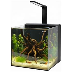 Aqpet Acquario Completo Kubic Rear in Vetro Extrachiaro con Sistema filtrante integrato e Luce Led inclusa 30x30x30 cm