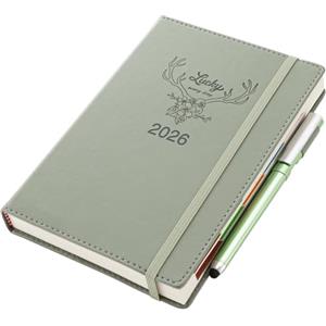 Donfulfip 2026 Agenda A5 Una Pagina al Giorno, Agenda Accademica 2026 Una Pagina al Giorno, Da Gennaio a Dicembre, Planner Giornaliero e Mensile, Diario Organizzatore con Set di Penne, Adesivi