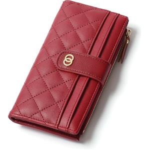 SENDEFN Portafogli donna con blocco RFID, Grande Capacità Portafoglio donna, con 1 Tasca Portamonete con Cerniera, 11 Scomparti per Carte di Credito