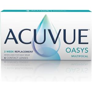 ACUVUE OASYS MULTIFOCAL - Lenti a contatto quindicinali per la presbiopia - Protezione UV;-3.75 diottrie; BC 8.4; DIA 14.30; ADD Low; 6 lenti