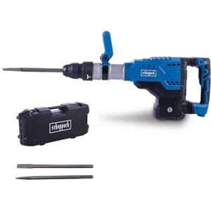 Scheppach Martello demolitore AB2000 con potenza 1700 W, forza di impatto 60J | martello perforatore per calcestruzzo | cavo lungo da 3 m | attacco SDS-Max | 2000 colpi al minuto | con scalpello a