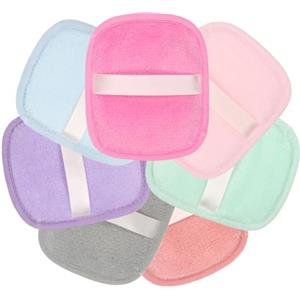 ARYIMYDP 7 Dischetti Struccanti Riutilizzabili e Lavabili, Morbidi Panni in Microfibra per Viso, Occhi e Labbra, Con Laccetto per Asciugare all'Aria, Design Pratico