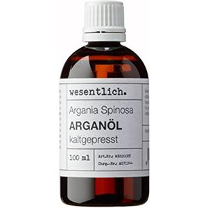 wesentlich. Olio di Argan pressato a freddo, 100 ml, olio puro al 100% (Argania Spinosa) dal Marocco di wesentlich.